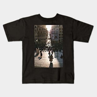 Spanish Steps in Rome, Roma Kids T-Shirt